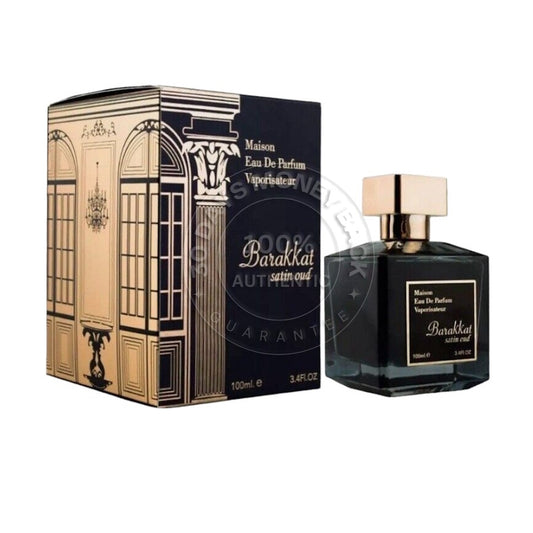 Barakkat Satin Oud By Fragrance World Eau De Parfum 3.4 oz /100 ml Unisex Spray
