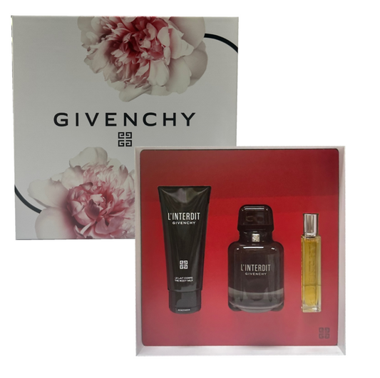 Givenchy L'interdit Rouge Eau de Parfum 3Pcs Gift set for Women
