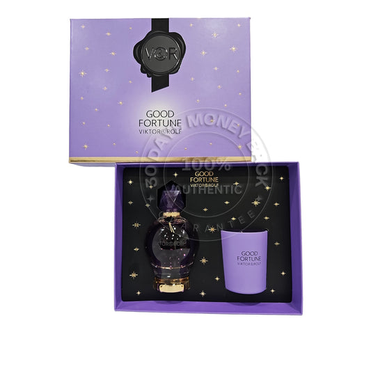 Viktor & Rolf Good Fortune Women Gift Set (3.4 oz EDP & 2.4 oz Scented Candle)
