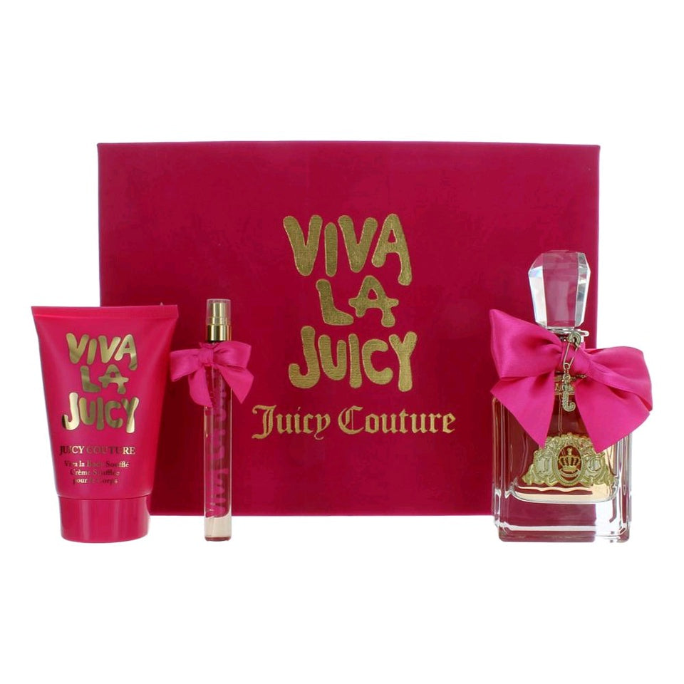 Juicy Couture Viva La Juicy Eau De Parfum 3PCS Gift Set For Women
