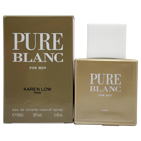 Pure Blanc 3.4 oz / 100 ML By Karen Low Eau De Toilette For Men