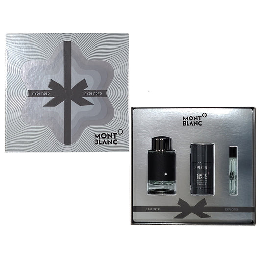 Explorer by Mont Blanc, 3 Piece Gift Set for Men