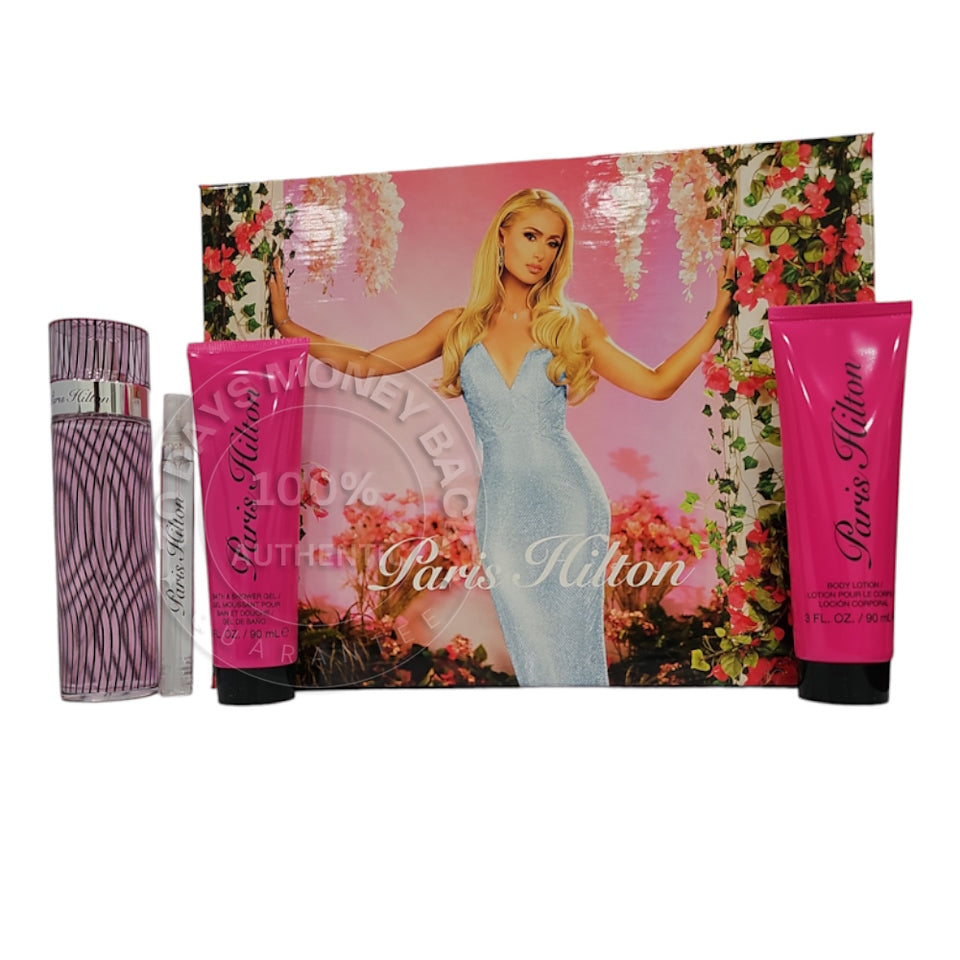 Paris Hilton 4 Pc Gift Set Eau De Parfum For Women