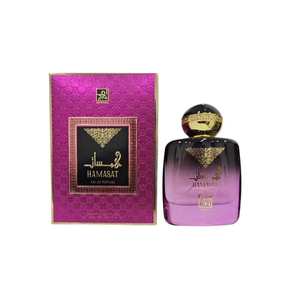 Amwaaj Hamasat 3.4 oz / 100 ml  EDP Unisex's Spray