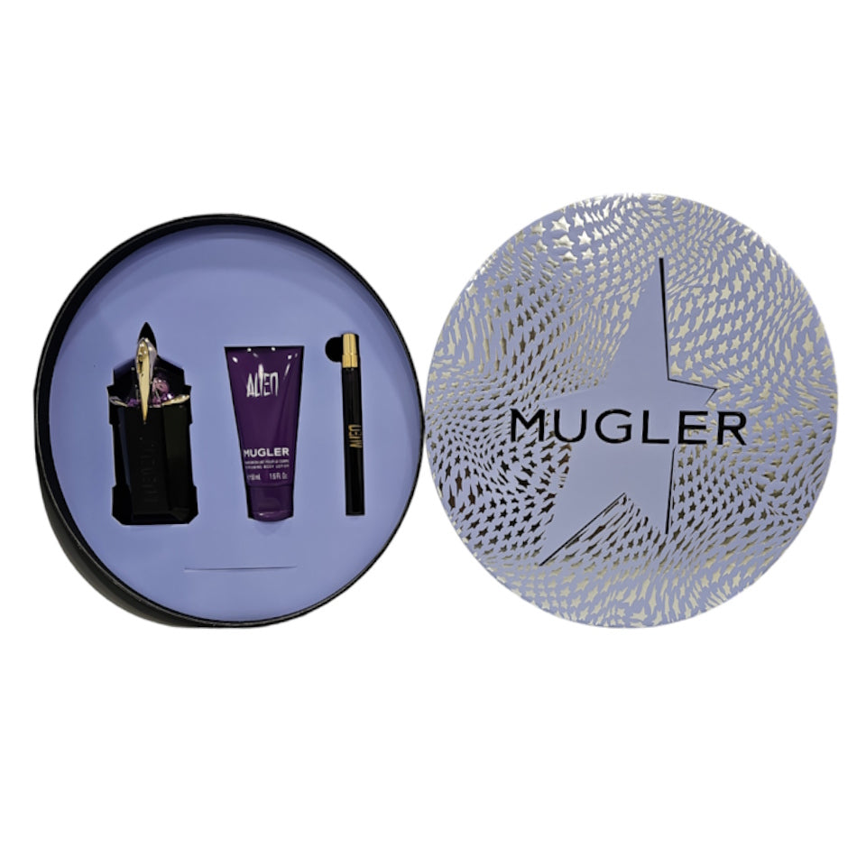 Thierry Mugler Alien Women Gift Set (2 oz EDP, 0.33 oz EDP, 1.6 oz Body Lotion)