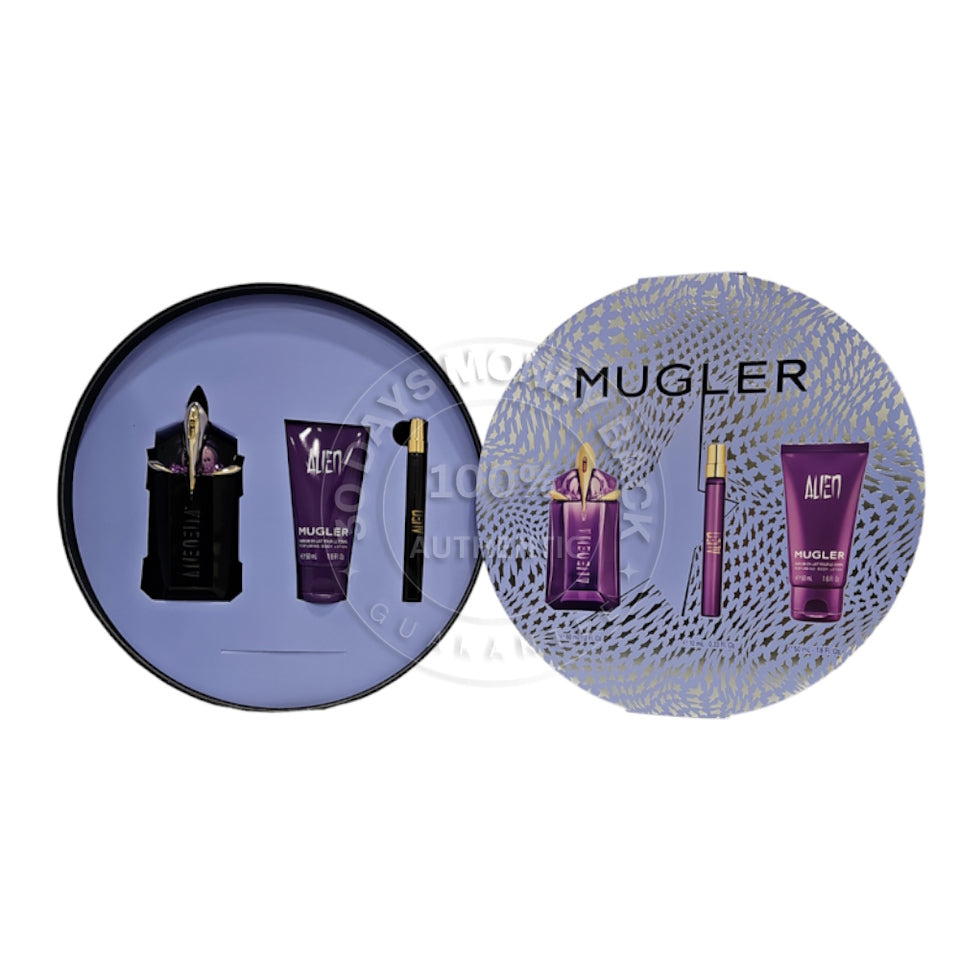 Thierry Mugler Alien Women Gift Set (2 oz EDP, 0.33 oz EDP, 1.6 oz Body Lotion)