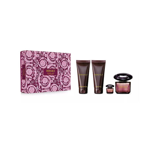 Versace Crystal Noir Eau De Parfum 4 Pcs Gift Set For Women- 2024 Edition
