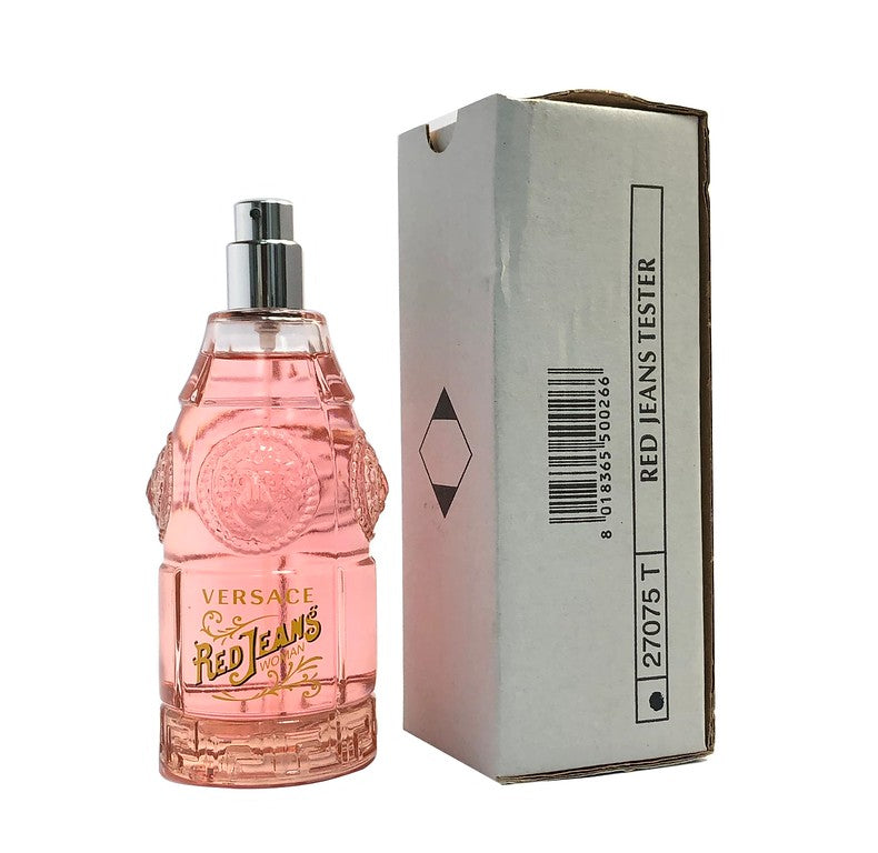 Versace Red Jeans Eau De Toilette 2.5 oz / 75 ml For Women Tstr W/O Cap