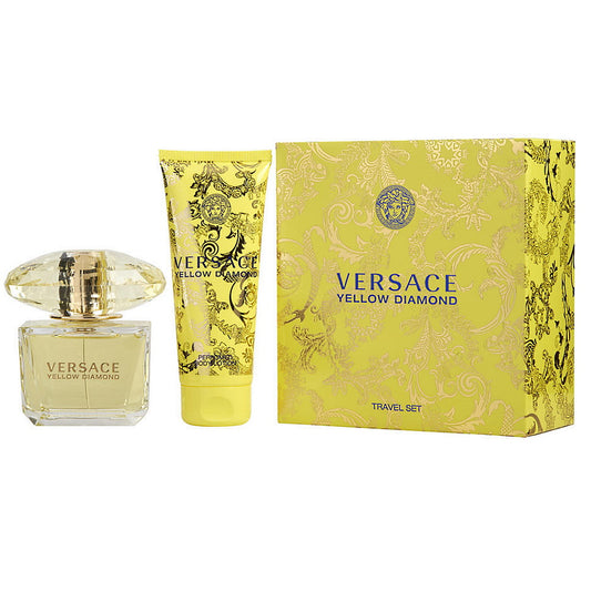 Versace Yellow Diamond Eau De Toilette 2 Pcs Travel Set
