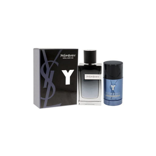 Yves Saint Laurent Y 2 Piece Travel Gift Set For Men