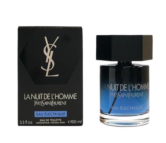 YSL La Nuit De L'Homme Eau Electrique EDT 3.3 oz / 100 ml Spray (Not Sealed)