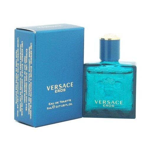 Versace Eros Eau de Toilette 0.17 oz/ 5 ml Mini Splash For Men
