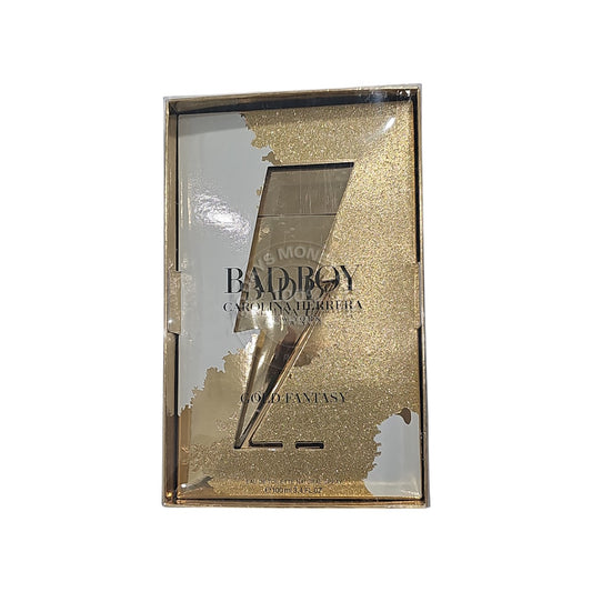 Carolina Herrera Bad Boy Gold Fantasy EDT 3.4 oz / 100 ml Men's Spray
