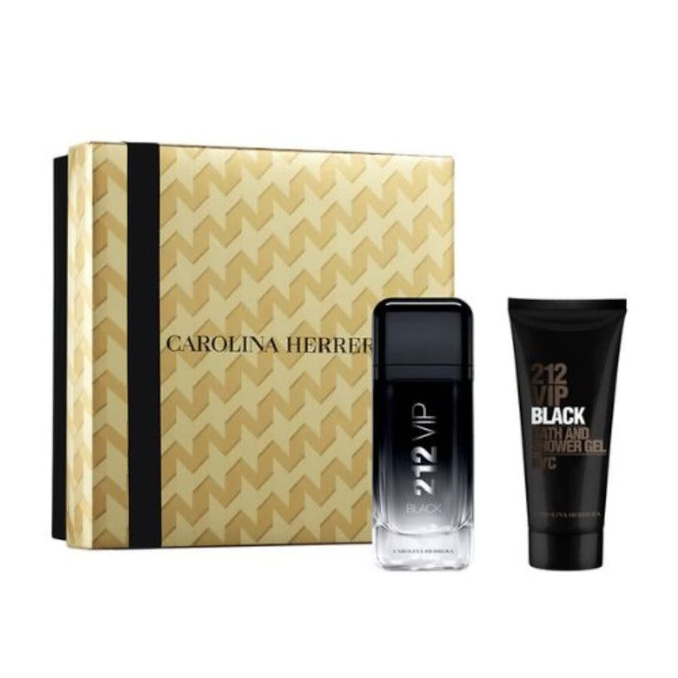 Carolina Herrera 212 VIP Black EDP Spray + Shower Gel 2PC Gift Set