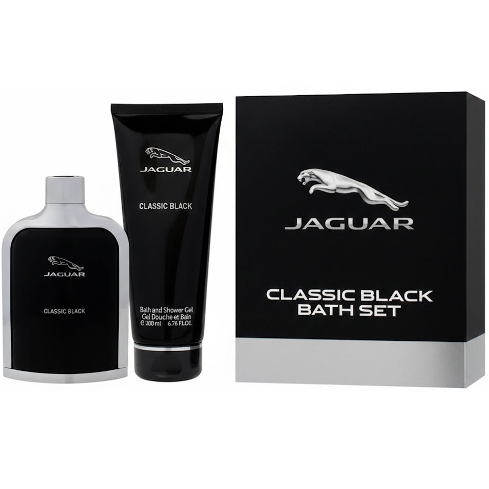 CLASSIC BLACK by Jaguar  2PC Gift Set for Men (3.4 oz EDT Spray + 6.7 oz SG)