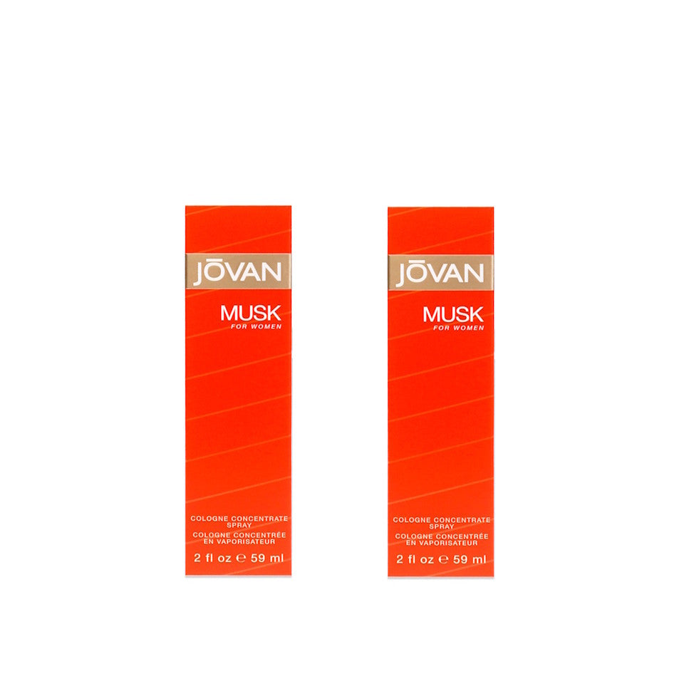 Jovan Musk For Women  2 oz / 59 ml Cologne Spray (Set of 2)