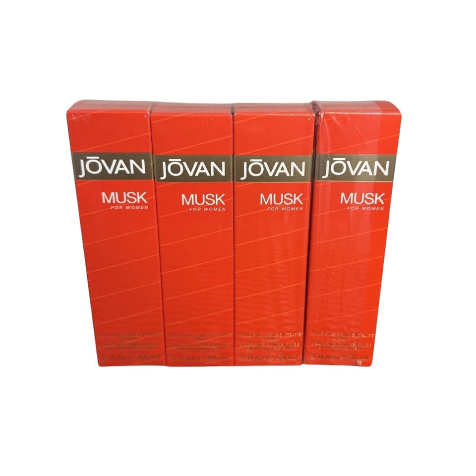 Jovan Musk For Women  2 oz / 59 ml Cologne Spray (Set of 4)