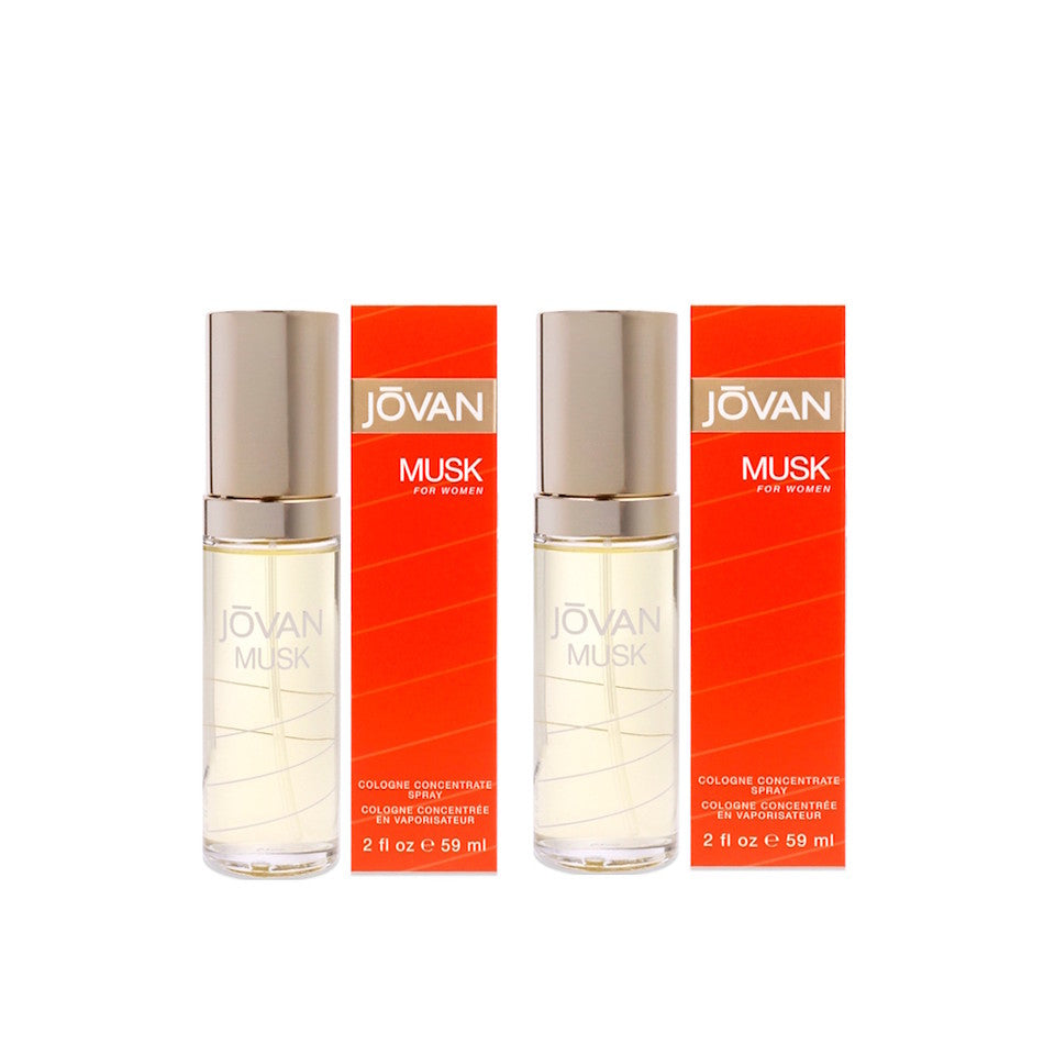 Jovan Musk For Women  2 oz / 59 ml Cologne Spray (Set of 2)