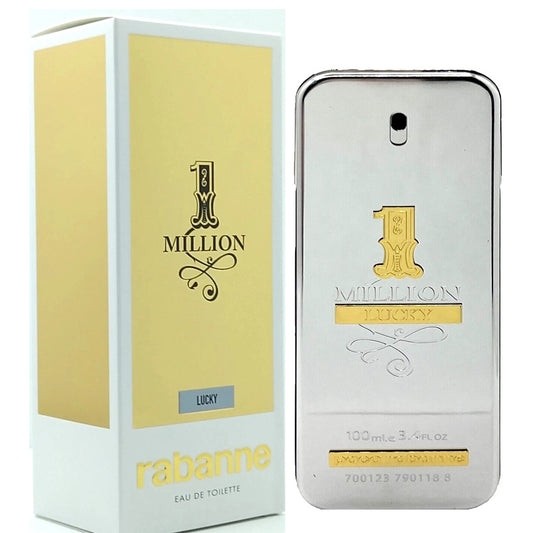 Paco Rabanne One Million Lucky Eau de Toilette 3.4 oz /100 ml Spray for Men