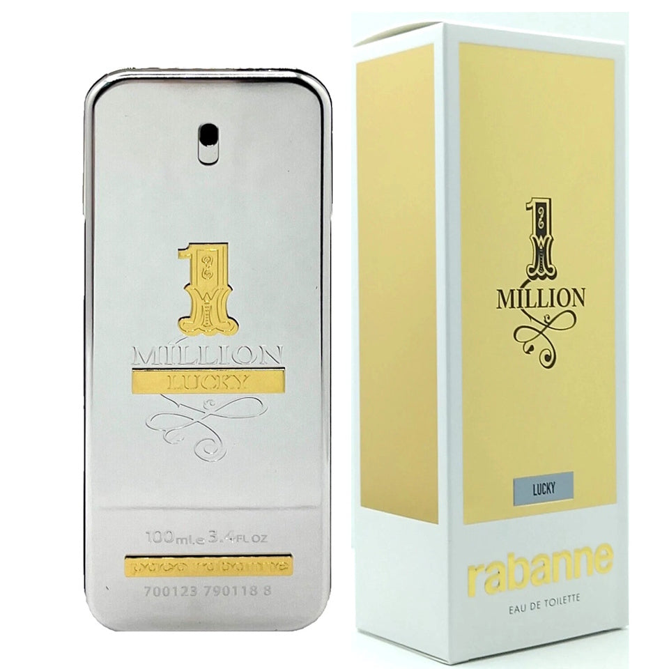 Paco Rabanne One Million Lucky Eau de Toilette 3.4 oz /100 ml Spray for Men