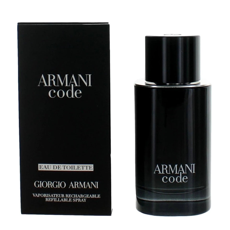 Giorgio Armani Code Eau De Toilette 2.5 oz / 75 ml Spray For Men (Refillable)