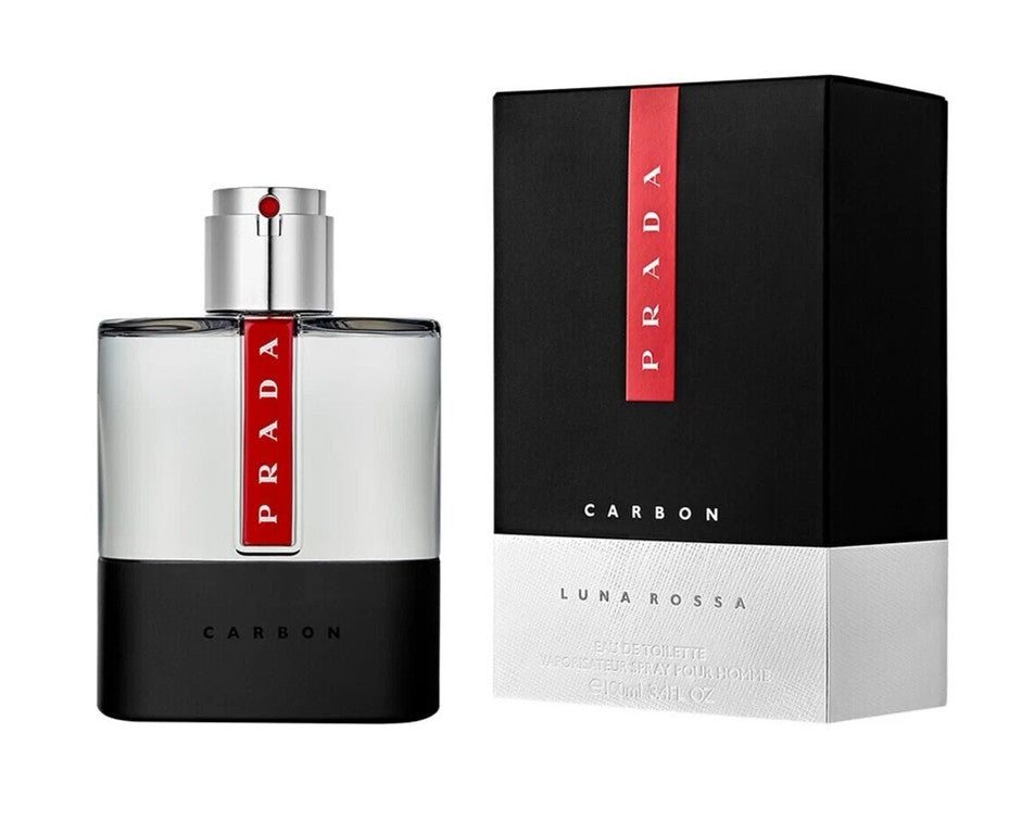 Prada Luna Rossa Carbon Eau De Toilette 3.4 oz / 100 ML Men's Spray