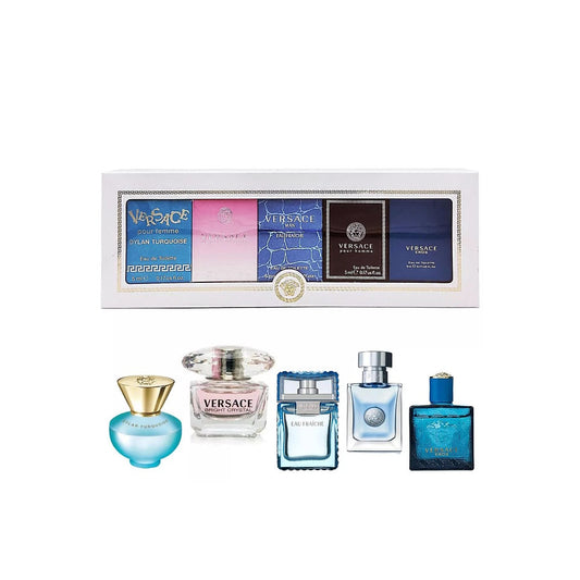 Versace 5 Piece Eau De Toilette Miniature Collection (NEW)
