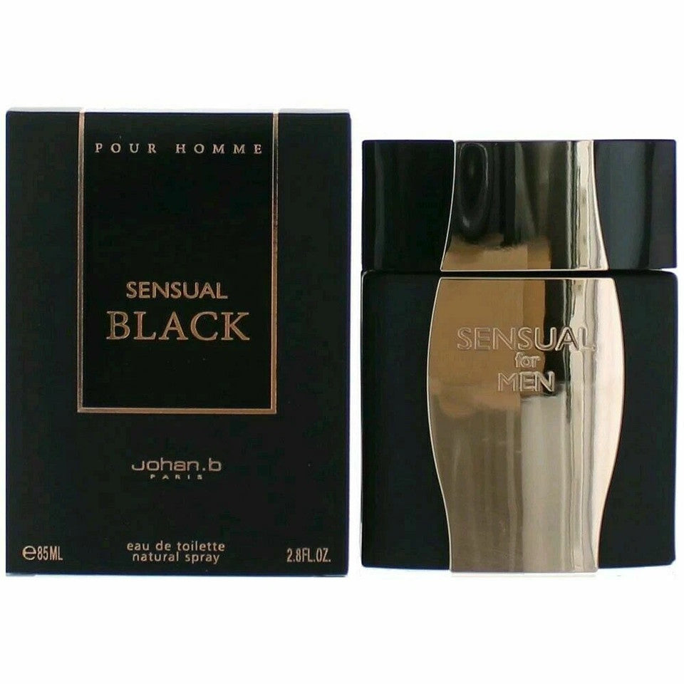 Johan B Sensual Black Eau De Toilette 2.8 oz / 85 ml Spray For Men