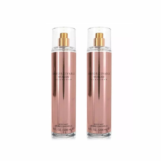 Sean John Unforgivable Body Mist 8.0 oz / 236 ml For Women (Pack of 2)