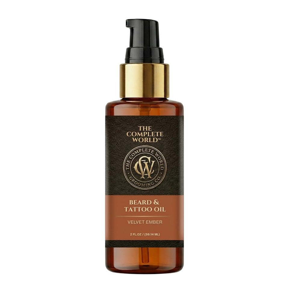 BEARD & TATTOO OIL Velvet Ember 2oz Grooming/Skin Care By The Complete World